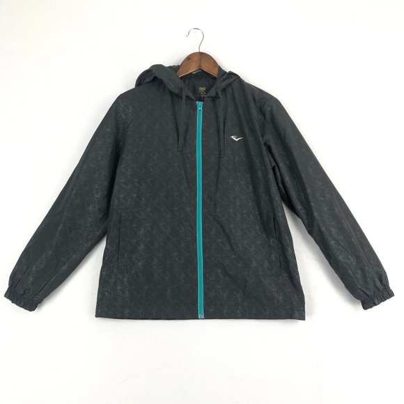 Everlast Women's Medium Grey Printed Long Sleeve Mesh Lined Jacket Lightweight - Picture 1 of 12